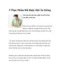 5 Thực Phẩm Bắt Buộc Khi Ăn Kiêng 