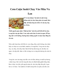 Cơm Cuộn Sushi Chay Vào Mùa Vu Lan