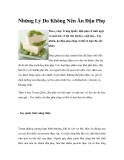 Những Lý Do Không Nên Ăn Đậu Phụ