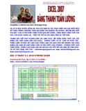 Excel 2007 - Bảng thanh toán tiền lương