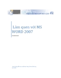 Làm quen với MS Word 2007