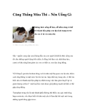 Căng Thẳng Mùa Thi – Nên Uống Gì