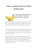 Chuối - Loại Quả Tuyệt Vời Với Phụ Nữ Mang Thai
