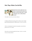 Siêu Thực Phẩm Cho Bà Bầu