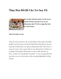 Thực Đơn Bổi Bổ Cho Trẻ Sau Tết