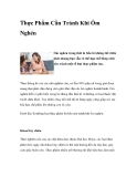 Thực Phẩm Cần Tránh Khi Ốm Nghén