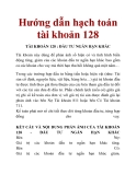 Hướng dẫn hạch toán tài khoản 128