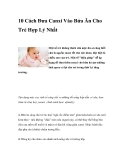 10 Cách Đưa Canxi Vào Bửa Ăn Cho Trẻ Hợp Lý Nhất