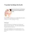 7 Loại Quà Vặt Không Tốt Cho Bé