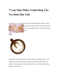 7 Loại Thực Phẩm Tránh Dùng Cho Trẻ Dưới Một Tuổi