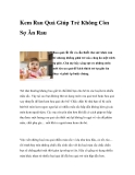 Kem Rau Quả Giúp Trẻ Không Còn Sợ Ăn Rau