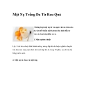 Mặt Nạ Trắng Da Từ Rau Quả