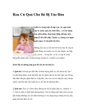 Rau Củ Quả Cho Bé Bị Táo Bón