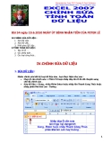 Excel 2007-Chỉnh sửa tính toán dữ liệu