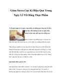 Giảm Stress Cực Kì Hiệu Quả Trong Ngày Lễ Tết Bằng Thực Phẩm