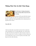 Những Món Nên Ăn Khi Viêm Họng