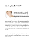 Sức Sống Làn Da Tuổi 30