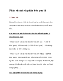 Phân vi sinh và phân bón qua lá