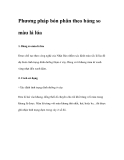 Phương pháp bón phân theo bảng so màu lá lúa