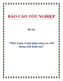 Đề tài: “Thực trạng và giải pháp nâng cao chất lượng xuất khẩu tôm”
