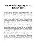 Học sao để đừng đang vui thì đứt giây đàn?