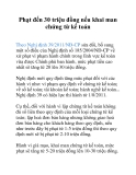 Phạt đến 30 triệu đồng nếu khai man chứng từ kế toán