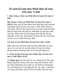 Sổ sách kế toán theo Hình thức kế toán trên máy vi tính