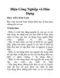 Điện Công Nghiệp và Dân Dụng