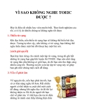 VÌ SAO KHÔNG NGHE TOEIC ĐƯỢC ?