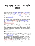 Xây dựng các quá trình ngẫu nhiên