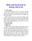 Bệnh xuất huyết hoại tử đường ruột ba ba