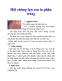 Hội chứng lợn con ỉa phân trắng