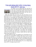 Năm giải pháp phát triển và ứng dụng thuốc BVTV sinh học