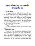 Bệnh nấm lông (bệnh mẩn trắng) ba ba