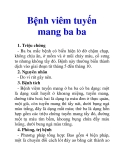 Bệnh viêm tuyến mang ba ba
