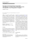 Báo cáo hóa học: " Mono-dispersed Functional Polymeric Nanocapsules with Multi-lacuna via Soapless Microemulsion Polymerization with Spindle-like a-Fe2O3 Nanoparticles as Templates"