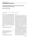 Báo cáo hóa học: " Fluorescence Modiﬁed Chitosan-Coated Magnetic Nanoparticles for High-Efﬁcient Cellular Imaging"