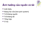 Ảnh hưởng của nguồn và tải 
