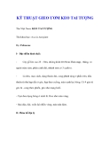 KỸ THUẬT GIEO ƯƠM KEO TAI TƯỢNG
