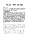 Xoan Ninh Thuận