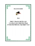 Đề tài: THỰC TRẠNG BUÔN LẬU VÀ GIAN LẬN THƯƠNG MẠI Ở THÀNH PHỐ HÀ NỘI HIỆN NAY.