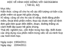 Học vẽ hình học động với Geogebra