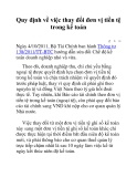 Quy định về việc thay đổi đơn vị tiền tệ trong kế toán