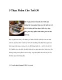 5 Thực Phẩm Cho Tuổi 30