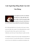 Cafe Người Bạn Đồng Hành Của Giới Văn Phòng