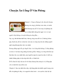 Chuyện Ăn Uống Ở Văn Phòng