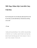 Thực Phẩm Một Cách Đốt Cháy Chất Béo