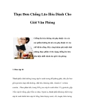Thực Đơn Chống Lão Hóa Dành Cho Giới Văn Phòng