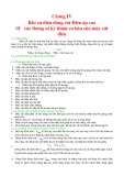 Chương IV: Khí cụ điện đóng cắt điện áp cao