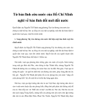 Báo cáo nghiên cứu khoa học "Từ bản lĩnh cứu nước của Hồ Chí Minh nghĩ về bản lĩnh đổi mới đất nước"